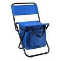 chaise de camping pliable portable avec sac isotherme, tabouret de dossier léger siège de chaise pliante compacte, tabouret de dossier extérieur avec sac à dos pliant pour camping chasse pêche