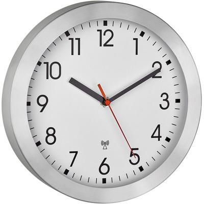 Tfa Dostmann - 60.3546.02 Funk Wanduhr 25 cm x 4 cm Aluminium (gebürstet) Image