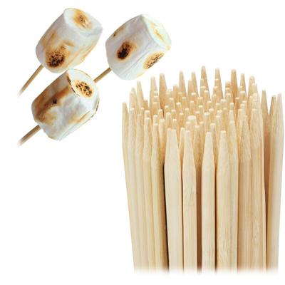 Relaxdays - Bambus Holzspieße 300er Set, Schaschlikspieße 40cm lang, Stäbchen f. Marshmallows, Image