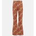 Jacquard High-rise Flared Pants