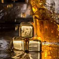 Pierre de glace à whisky en acier inoxydable glaçons pierres à whisky en métal refroidisseur de