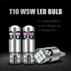 2 ampoules LED T10 W5W Canbus 12V éclairage intérieur de voiture sans erreur feux de Position de