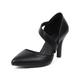 Women's Heels Sandals Sexy Shoes Plus Size Comfort Shoes Work Daily Buckle Cone Heel Stiletto Pointed Toe Closed Toe Elegant Vintage Sexy Faux Leather PU Buckle Almond Black White