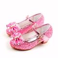 Girls' Heels Glitters Princess Shoes Rubber Patent Leather Glitter Crystal Sequined Jeweled Big Kids(7years ) Little Kids(4-7ys) Toddler(9m-4ys) Daily Party Evening Walking Shoes