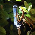 Solar Stake Light Powered Praying Mantis Rain Gauge Lamp Iron Art Animal Lawn Lamp Metal Handicraft Simulation Lawn Ground Insertion Lamp Garden Courtyard Decorative Lamp