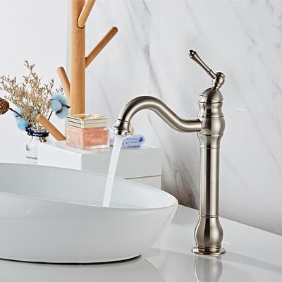 Bathroom Sink Faucet Antique Brass/ORB/Brushed Nickel Rotatable Single Handle One Hole Bath Taps