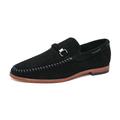 Men's Loafers Slip-Ons Formal Shoes Monk Shoes Boat Shoes Casual Daily Faux Leather Breathable Comfortable Loafer Black Brown Green Fall Winter