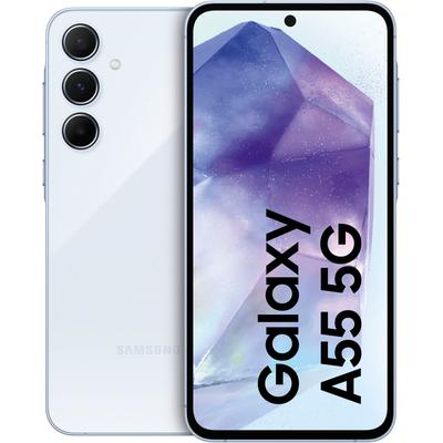 SAMSUNG Smartphone "Galaxy A55 5G 128GB" Mobiltelefone blau (eisblau) Bestseller