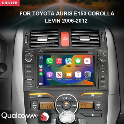 CHSTEK-Autoradio Qualcomm Android 13 pour Toyota Auris E150 CorTrustdroin 2006-2012 Carplay