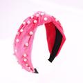 fasce per capelli con perle per donna, fasce per capelli con perline antiscivolo, fasce per capelli larghe con nodo superiore, fascia per capelli nera bianca in oro rosa con perle, accessori per