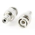 2pcs Metal BNC Male to RCA Female Adapter Connector for CCTV Video