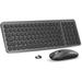 Keyboard Mouse Combo Compact Full Size Keyboard and Mouse Set Less Noise Keys 2.4G