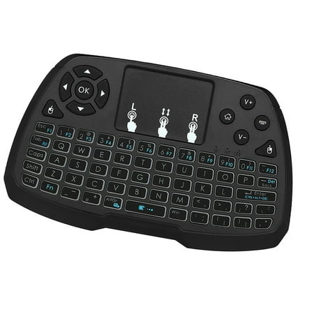 Wireless Keyboard Touchpad Mouse Backlit Remote Control 4 Colors Backlight for Android TV BOX Smart TV PC Notebook