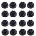 FRCOLOR 20 Pcs Wire Cube Plastic Connectors for Cube Storage Shelving and Cabinet Modular Organizer Closet Clasp Buckle Clip (Black)