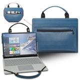 2 in 1 PU Leather Laptop Case Cover Portable Bag Sleeve with Bag Handle for MacBook Pro 13 Inch with Retina Display A2159 A1989 A1706 with Touch Bar and A1708 without Touch Bar Blue