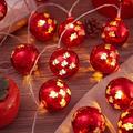 Lmueinov Holiday sales Chinese New Year Blessing Decoration Handmades Holiday Red Ball Home Decoration Window Shop Street Room Decoration DIY New Year Decoration String Lights Clearance