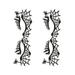 2 Pairs Fake Eyelashes Black Eyeshadow Tattoo Decal Props Child