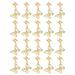 20PCS Butterfly Pendants Alloy Decorations DIY Jewelry Accessories for Necklace Bracelet Dreadlocks Gold