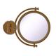 Allied Brass WM-4/5X 8 Inch Wall Mounted 5X Magnification Make-Up Mirror Brushed Bronze