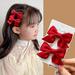 SUMDUINO Hair Bow Hair Clips Christmas Bows Hair Clips For Women Cream Bow Black Bow For Hair Beige Bow Clips Hair Ribbon Bow Clips Cute Hair Accessories Styling Tools for Women
