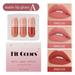 JINCBY Clearence 3 Capsule Lip Gloss Sets Matte Matte Matte Velvet Non Stick Cup Liquid Mouth Red Lip Glaze 4ML*3 Gift for Women