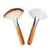 Fan Brush Face Makeup Brush Highlighting Make Up Brush Cheekbones Brush Facial Brushes Powder Foundation Brushes Make Up Tool 2 PCS