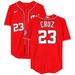 Nelson Cruz Washington Nationals Player-Issued #23 Red Jersey from the 2022 MLB Season