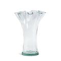 Habitat Recycled Glass Fluted Vase - Clear