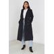 Double-Breasted Longline Trench Coat