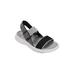 Women's Summer Strap Sandal by LAMO in Charcoal Black (Size 6 M)