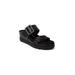 Women's Dara Slip On Wedge by Jambu in Black Shimmer (Size 6 1/2 M)