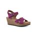 Women's Prezo Sandal by White Mountain in Purple Rain Suede (Size 8 1/2 M)