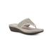 Women's Camila Slip On Sandal by Cliffs in White Nubuck (Size 10 M)