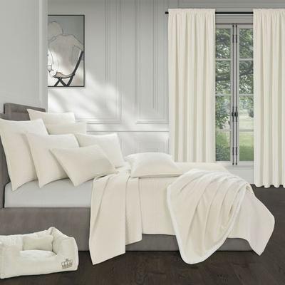 Townsend Quilt Set Ivory, Full / Queen, Ivory