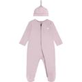 Neugeborenen-Geschenkset LEVI'S KIDS "LVN FOOTED COVERALL & HAT SET" Gr. 2 (62), orange (peach skin) Baby KOB Set-Artikel Outfits