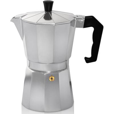 Espressokocher KRÜGER "Italiano" Kaffeemaschinen Gr. 0,35 l, 6 Tasse(n), silberfarben Espressokocher traditionell italienisch, aus Aluminium, mit Silikon-Dichtungsring