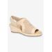 Wide Width Women's Serena Sandal by Franco Sarto in Sand (Size 7 W)