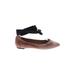 Banana Republic Flats: Brown Solid Shoes - Women's Size 7 1/2 - Almond Toe