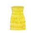 an original MILLY of New York Casual Dress Strapless Sleeveless: Yellow Dresses - Women's Size 0