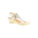 White Mountain Wedges: Ivory Solid Shoes - Women's Size 9 1/2 - Open Toe