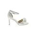 Adrianna Papell Heels: Ivory Solid Shoes - Women's Size 9 1/2 - Open Toe