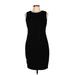 Adrianna Papell Casual Dress - Sheath Crew Neck Sleeveless: Black Solid Dresses - Women's Size 12