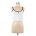 Adidas Active Tank Top: White Activewear - Women's Size Medium