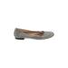 Kate Spade New York Flats: Slip-on Chunky Heel Glamorous Gold Shoes - Women's Size 8 1/2 - Round Toe