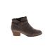 Giani Bernini Ankle Boots: Gray Solid Shoes - Women's Size 8 - Round Toe