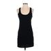 Victoria's Secret Casual Dress - Shift Scoop Neck Sleeveless: Black Print Dresses - New - Women's Size X-Small