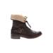 Express Ankle Boots: Brown Shoes - Women's Size 8