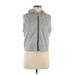 Athleta Vest: Short Gray Print Jackets & Outerwear - Women's Size Medium