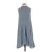MARNI Casual Dress - A-Line Mock Sleeveless: Blue Dresses - Women's Size 40