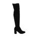 Shoe Republic LA Boots: Black Solid Shoes - Women's Size 7 - Almond Toe